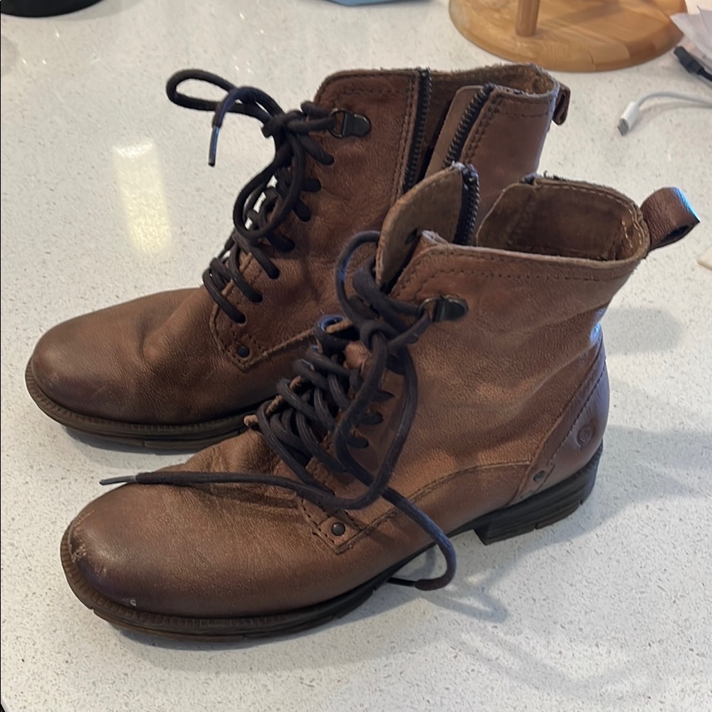 Brown Leather Boots